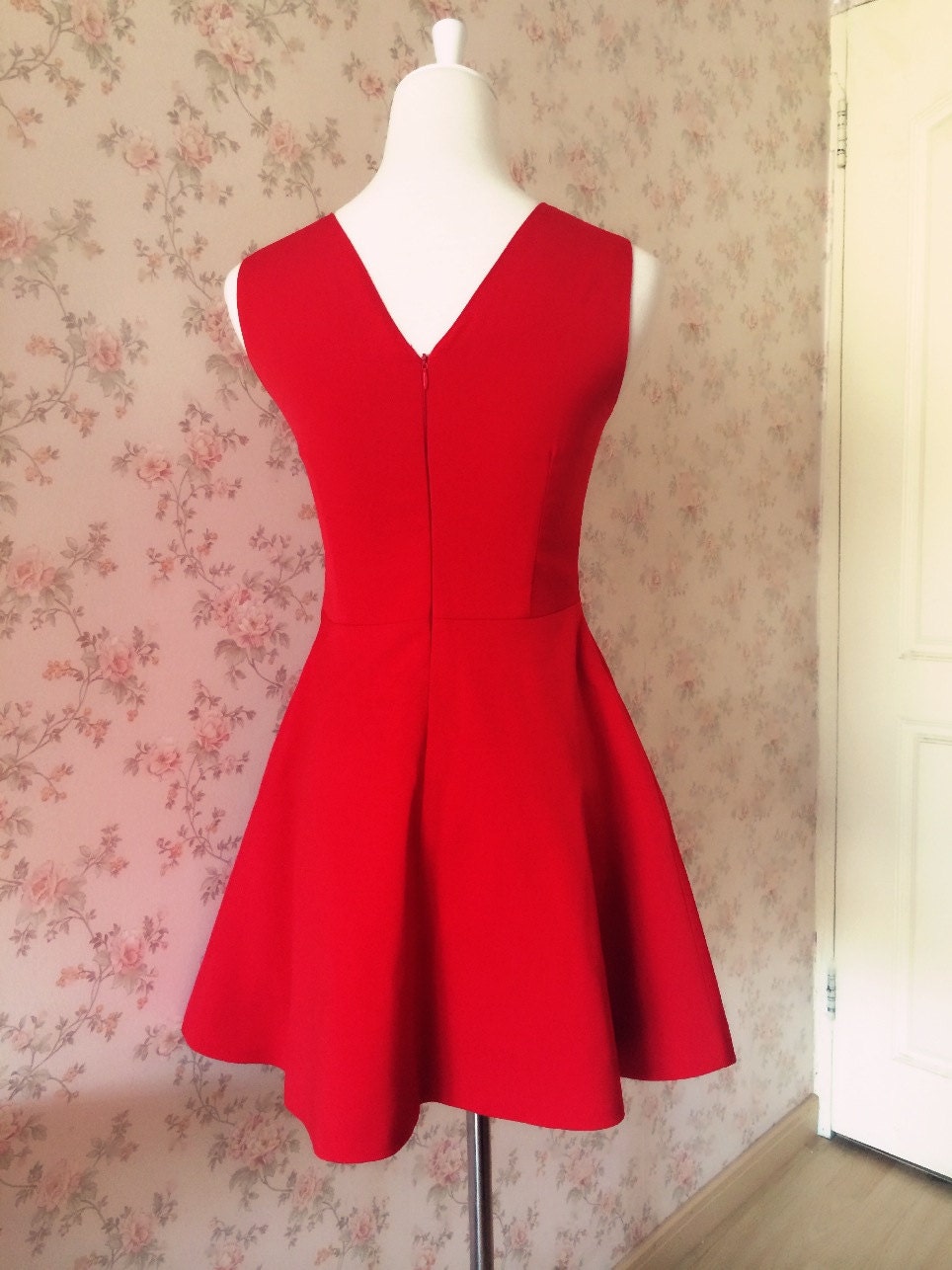 Red Dress petite red dress short red dress, Red Party Dress Red Dress ...