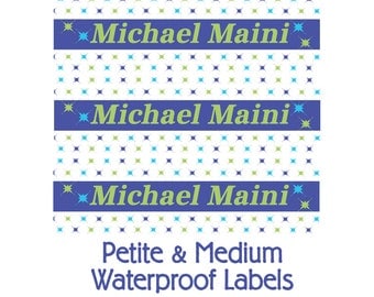 Splatter Waterproof Name Labels -This Belongs to: School Name Labels, Personalize Labels
