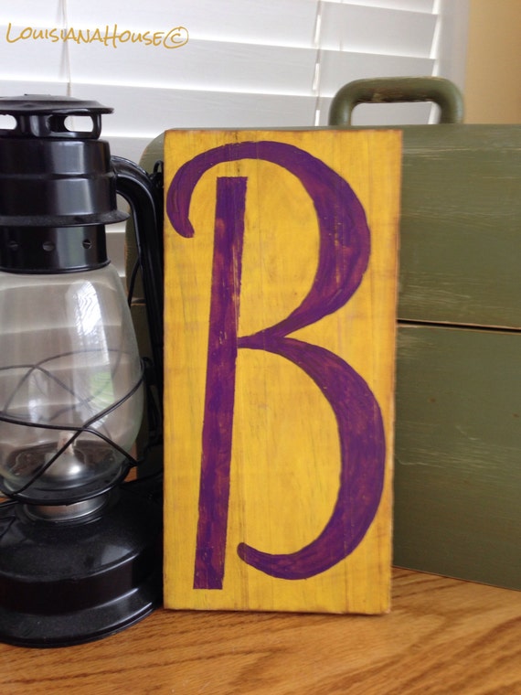 Items Similar To Letter "B" Painting, Initial On Etsy