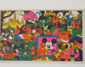 Items similar to Vintage 1960's Disney Blacklight Mini Poster Naughty ...