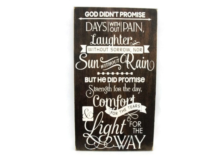 Christian Plaque Rustic Wood Sign Wall Decor God Didn't