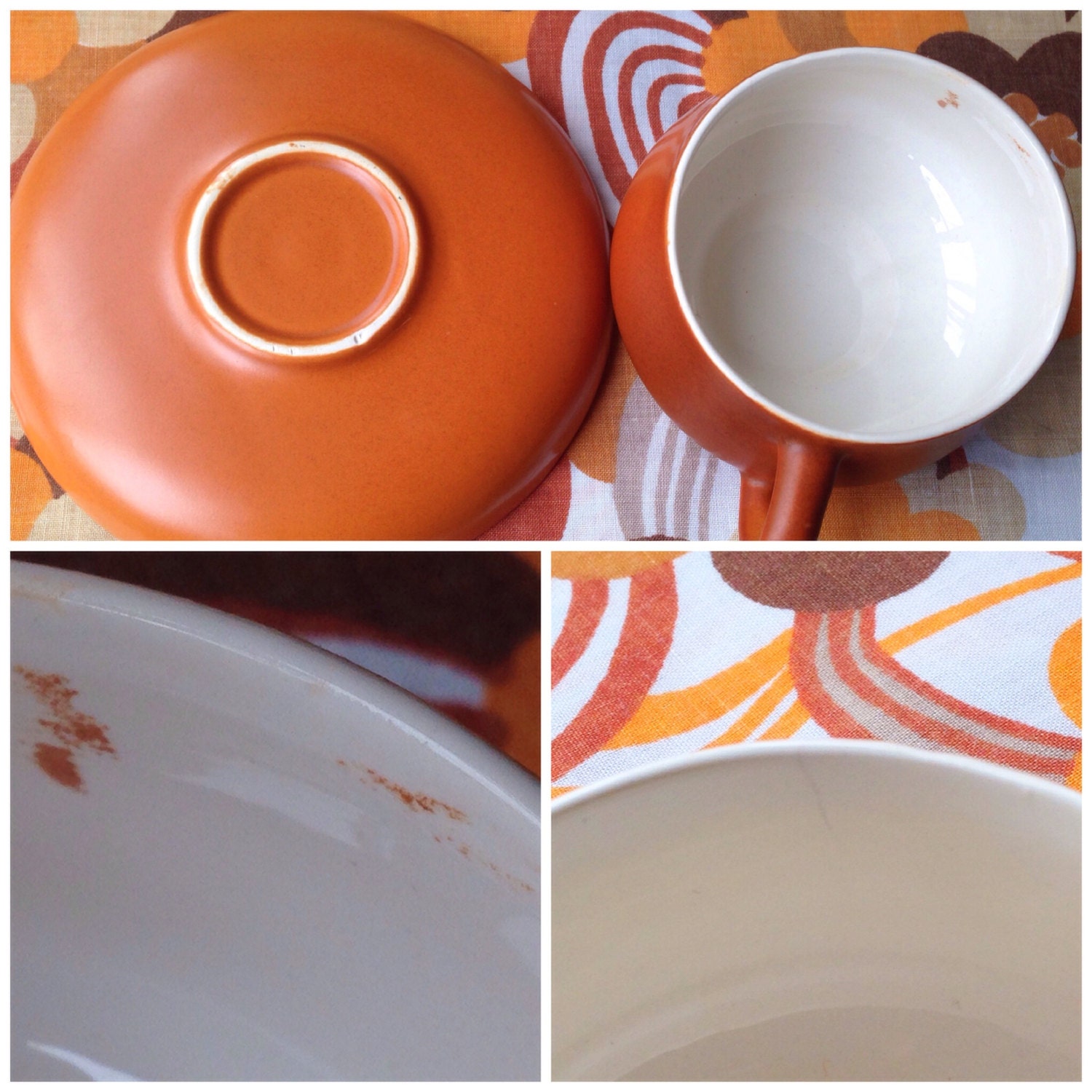 Mid century modern tea set Honiton pottery Devon by ElsieandMartha