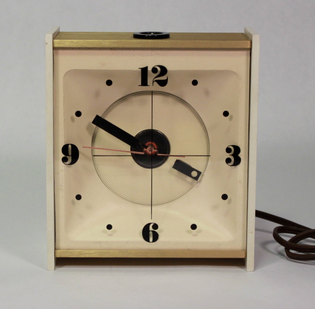 Vintage Retro Stancraft Ceiling Alarm Clock 1970's