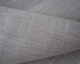 Wide Linen Fabric Oatmeal 100% Pure Flax Cloth Width 87 Inch Medium Weight ECO-friendly by the yard