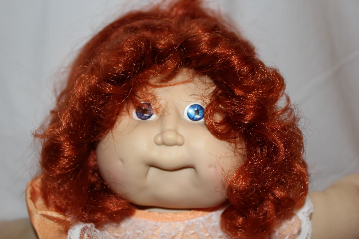 red haired blue eyed cabbage patch doll