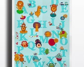 ABC Animals nursery Print