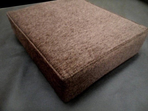 Custom Sofa Seat Cushion 26 x 24 x 5 Brown