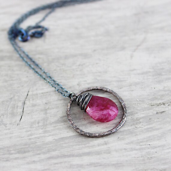 Dark Pink Necklace