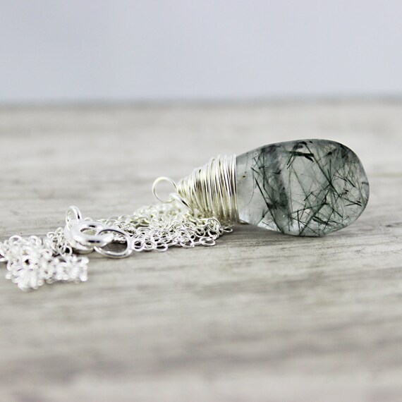 Tourmalinated Quartz Necklace