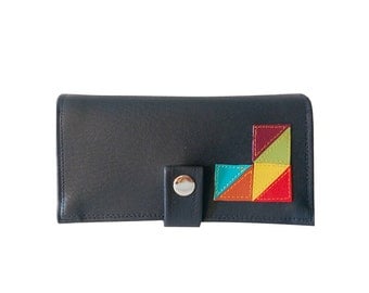 GeoTriangles ) Pocketbook Slash Checkbook Holder