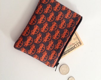 SALE small change purse cabbie