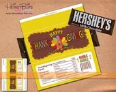 Instant Download Thanksgiving Candy Bar Wrapper - PDF Il_170x135