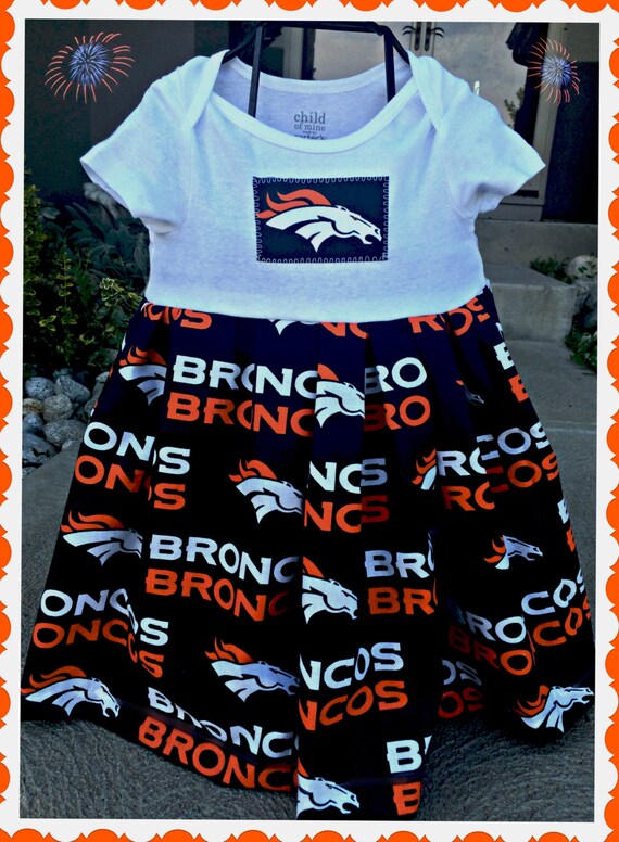 Denver Broncos dress NFL empire waist by BlossomBlueBoutique