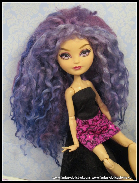 Monster High Doll Custom OOAK WIG Ever After High Doll Wig