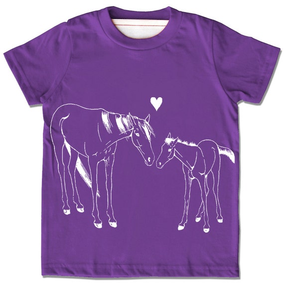 purple horse shirt