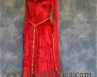 Elvish Dress,Medieval Gown, Fantasy Dress, Pagan Dress, Robe Elfique, Pre-Raphaelite Gown, Medieval Dress, Prom Dress, "Faith"