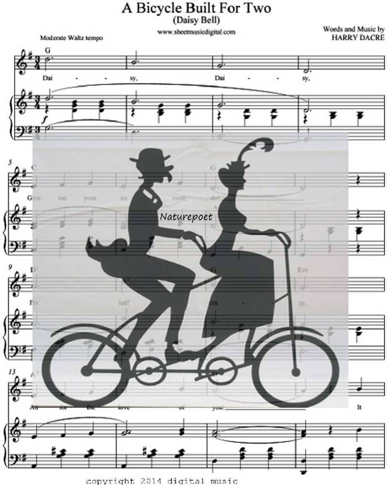 bicycle built for two clipart - photo #50