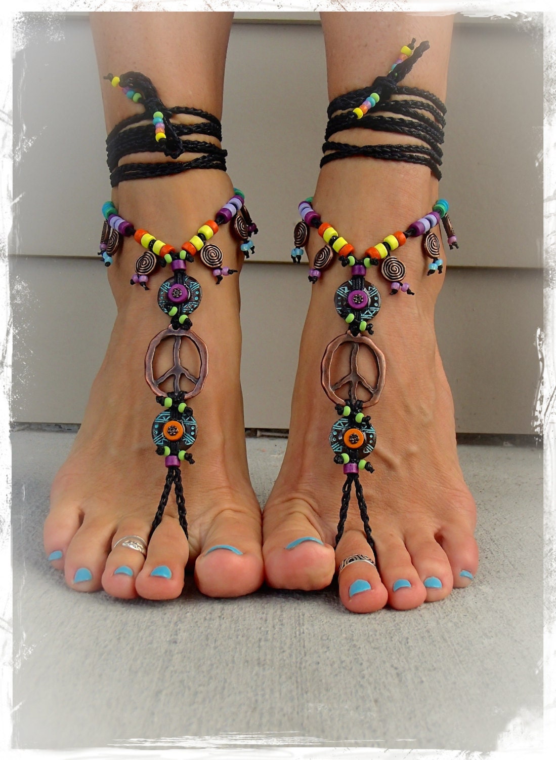 boho barefoot sandals