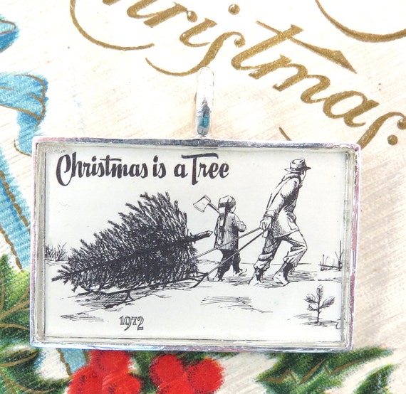 1972 christmas is a tree holiday st pendant necklace key 1972 christmas is a tree holiday st pendant necklace key