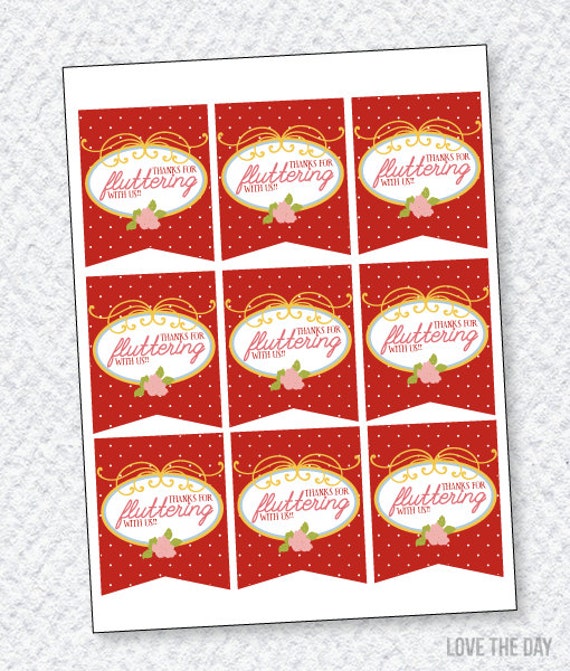Butterfly Party PRINTABLES Favor Tags by Love The Day Il_570xn