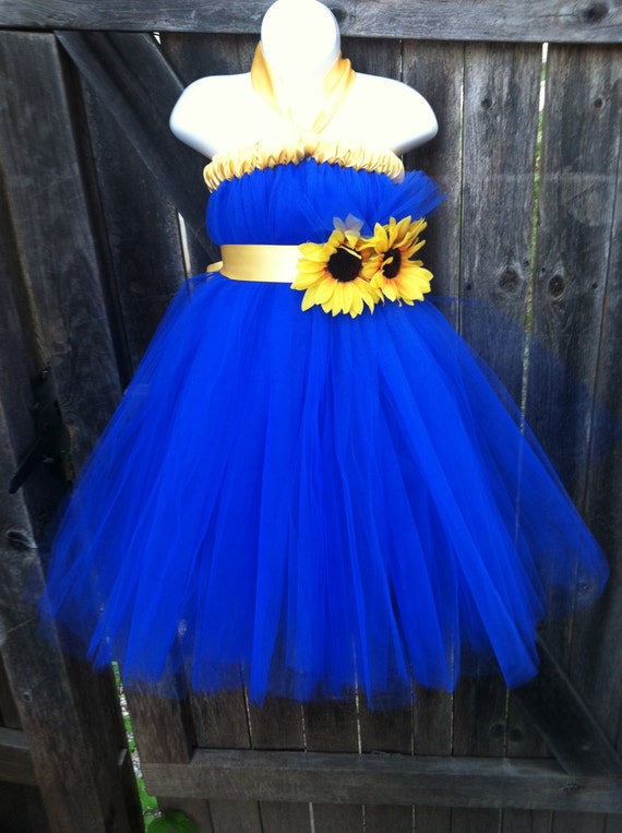  Royal  Blue  Flower  Girl Tutu Dress  Royal  Blue  with by 