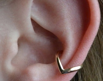 Chevron Ear Cuff - Sterling Silver or 14K Gold Filled