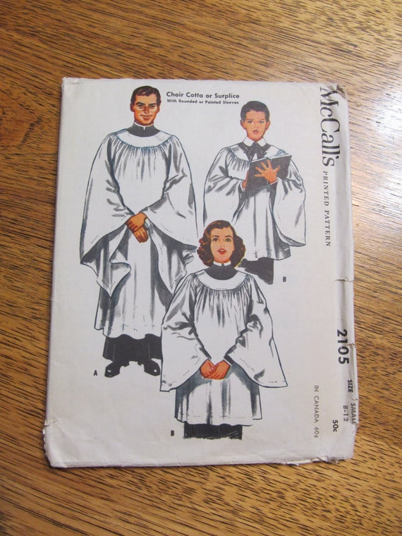 Angelic CHOIR Robe / Cotta / Surplice Size Small UNCUT