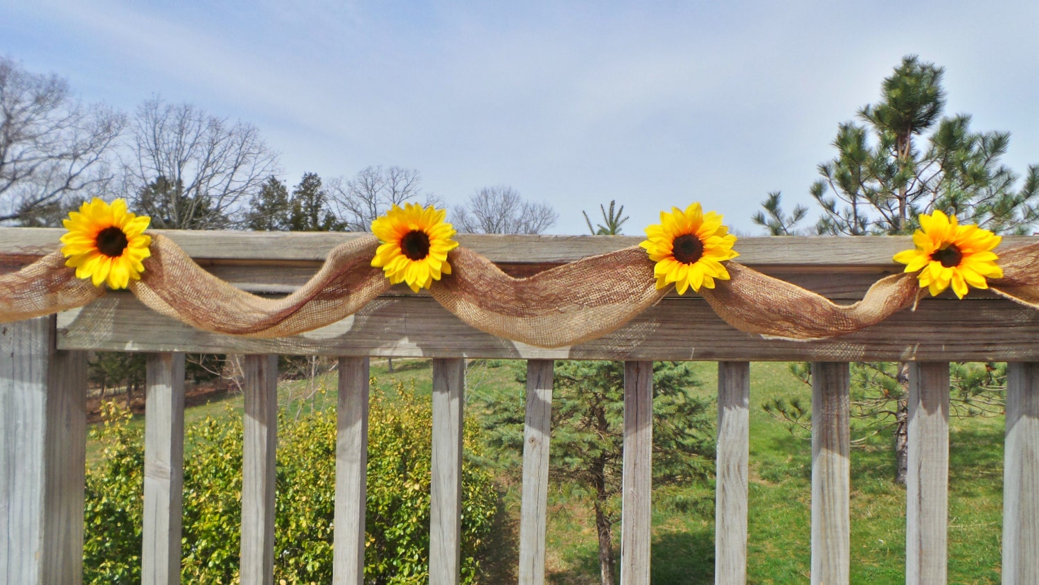 Burlap sunflowers Etsy Burlap sunflowers Etsy
