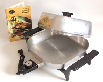 Amway Queen Electric Skillet Frying Pan by LaurasLastDitch