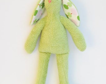 Stuffed bunny doll cute soft terry cloth Easter bunny rabbit hare softie plush bunny spring summer rabbit toy gift for baby shower