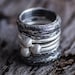 CUSTOM ORDER for Yang-Sterling Silver Stacking Rings-Stacking Ring Set-Oxidized Stackable Rings-Set of 7-Under 100