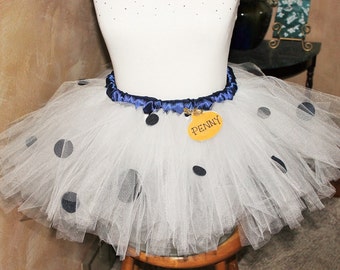 Adult Running Marathon Puppy Dog Inspired from Disney Movie 101 Dalmations Tutu Skirt Dress Birthday Party Costume Fun Run