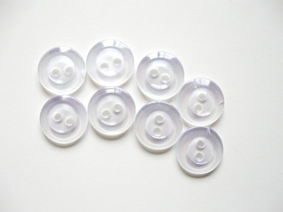 clear plastic button pins