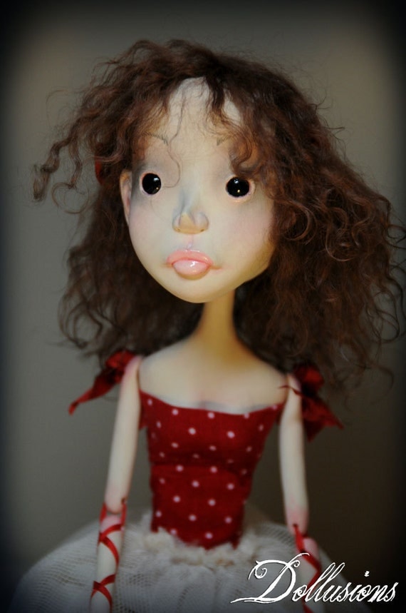 OOAK Ribbon Jointed Art Doll Llana RESERVEDfinal payment
