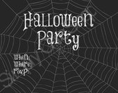 5x7 PRINTABLE Halloween Invitation INSTANT DOWNLOAD,Spider Invite, 5x7 invite, Halloween Supplies, Kids Halloween, Paper goods Il_170x135