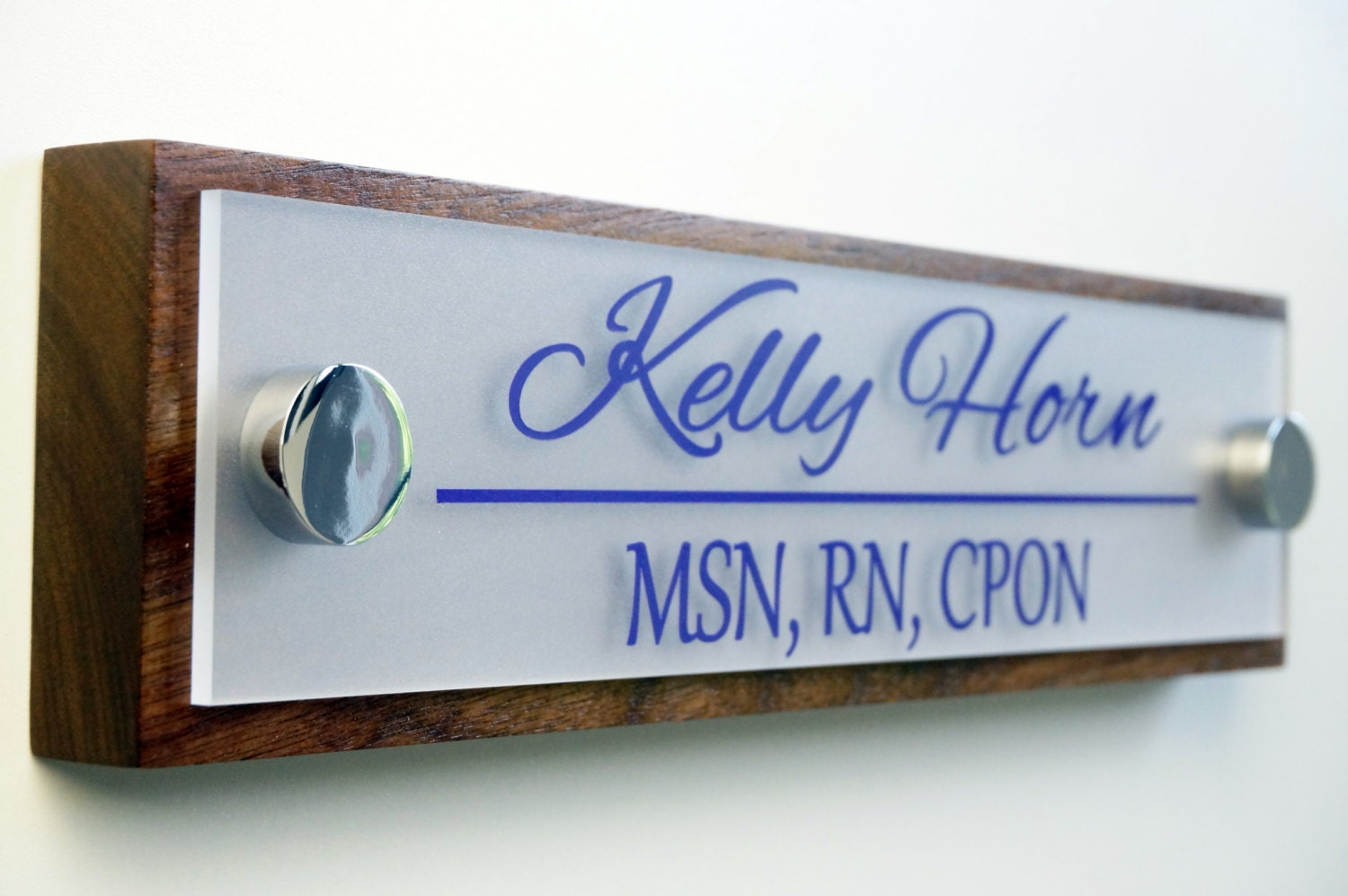 name plate for office door