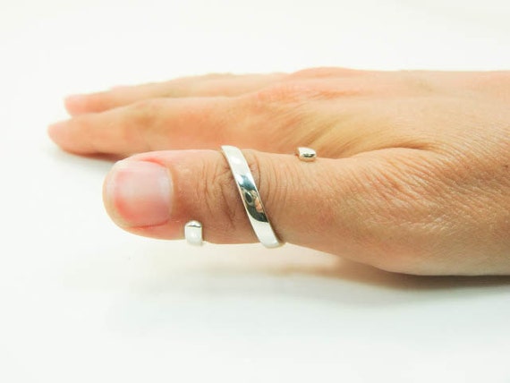 ... Rheumatoid Arthritis Wrap Around Splint - Silver R.A. Splint Ring