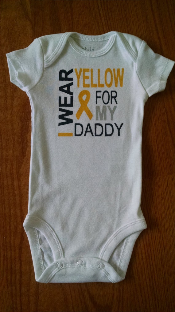 Items similar to I Wear Yellow For My Daddy Yellow Ribbon Military