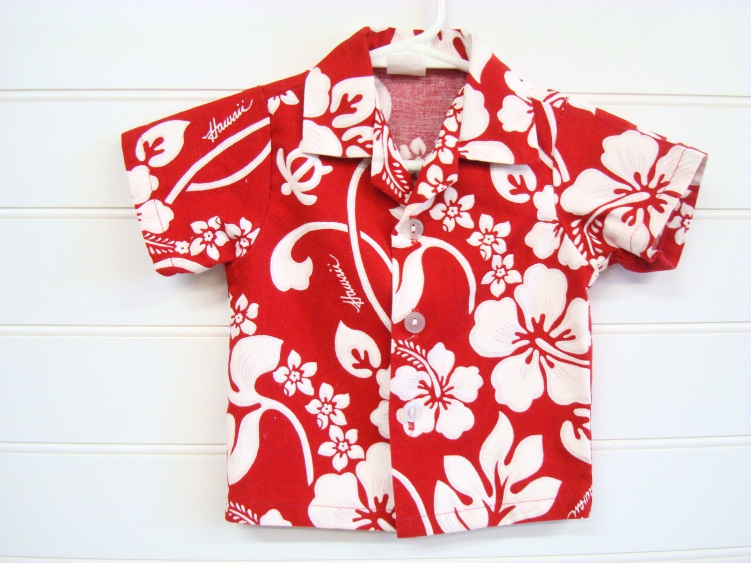 Vintage Baby Boy Hawaiian shirt Traditional Hawaiian Pattern