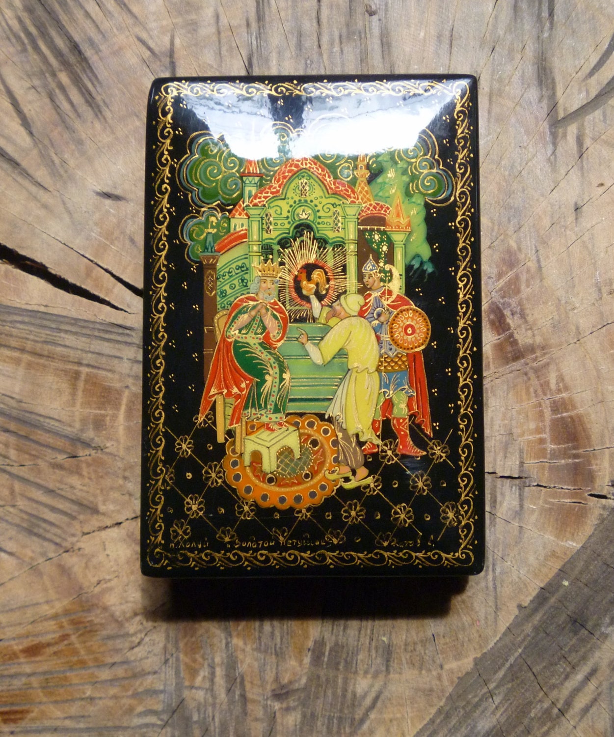 Hand Painted Russian Lacquer Box