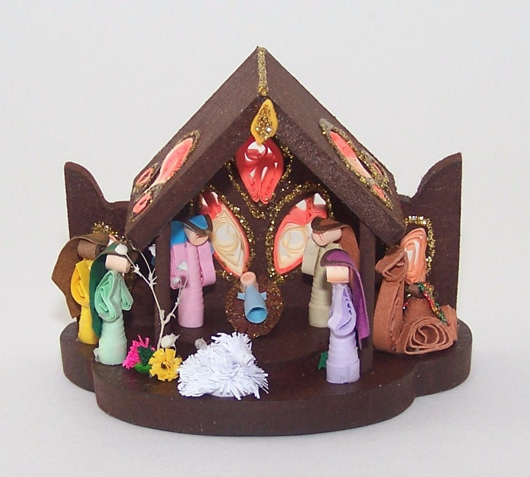 Quilling Lackieren krippe weihnachtskrippe papier quill krippe paper quilling Quilling Lackieren krippe weihnachtskrippe papier quill krippe paper quilling