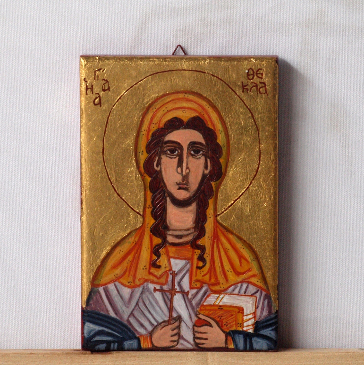 Saint Thecla Santa Tecla byzantine icon of St Thekla