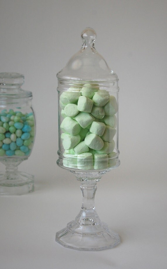 marshmallow apothecary jar shabby chic glass candy pedestal marshmallow apothecary jar shabby chic glass candy pedestal