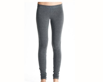 Neutral Gray Leggings / Extra Long Leggings / Low Rise Gray Tights By Arya Sense/ LEXL14LG