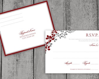 Reception Card Template DOWNLOAD Instantly by KarmaKWeddings