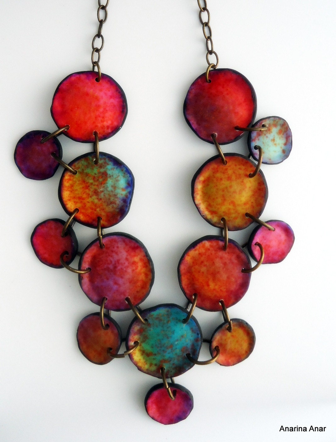 Polymer clay necklace