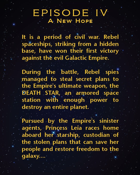 star wars intro text by episode 9