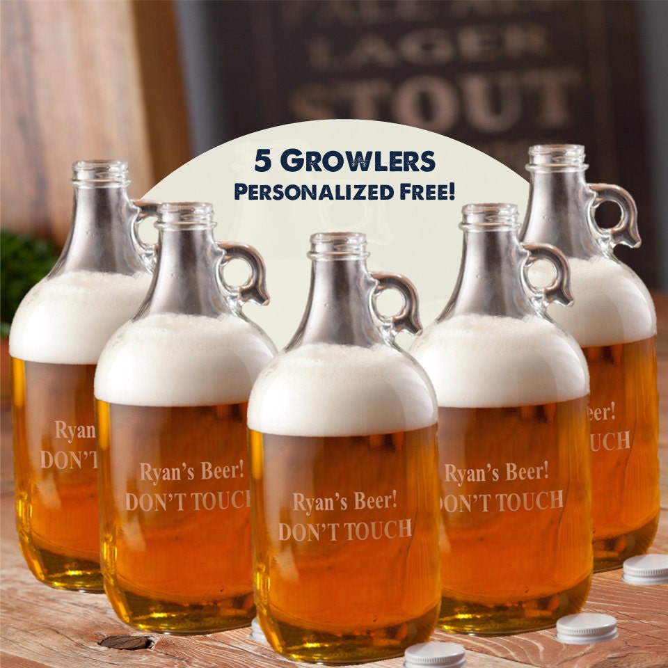 Craft Beer Growlers Personalized Beer Growlers Groomsmen