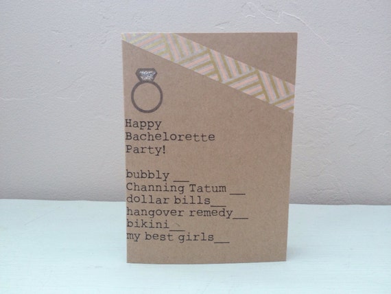Happy Bachelorette Party Card