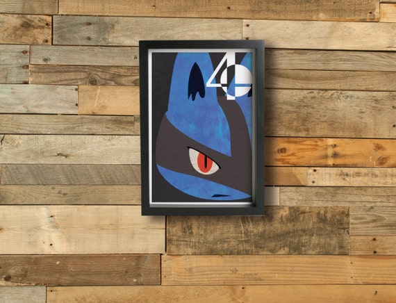 LUCARIO poster Inspired by Super Smash Bros.